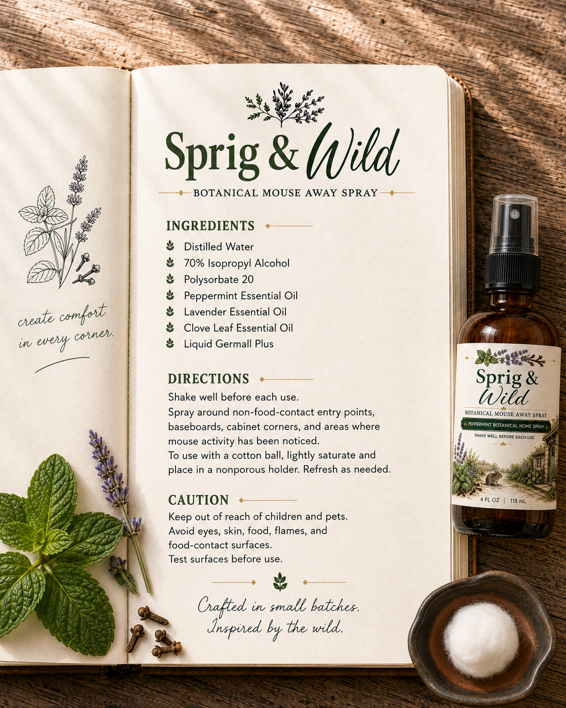 Botanical Mouse Away Spray (4 FL OZ)